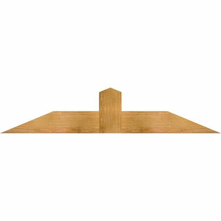 Ekena Millwork Portland Rough Sawn Timber Gable Bracket, Western Red Cedar, 60"W x 12"H x 6"D x 6"F, 5/12 Pitch GBW060X12X0606POR00RWR